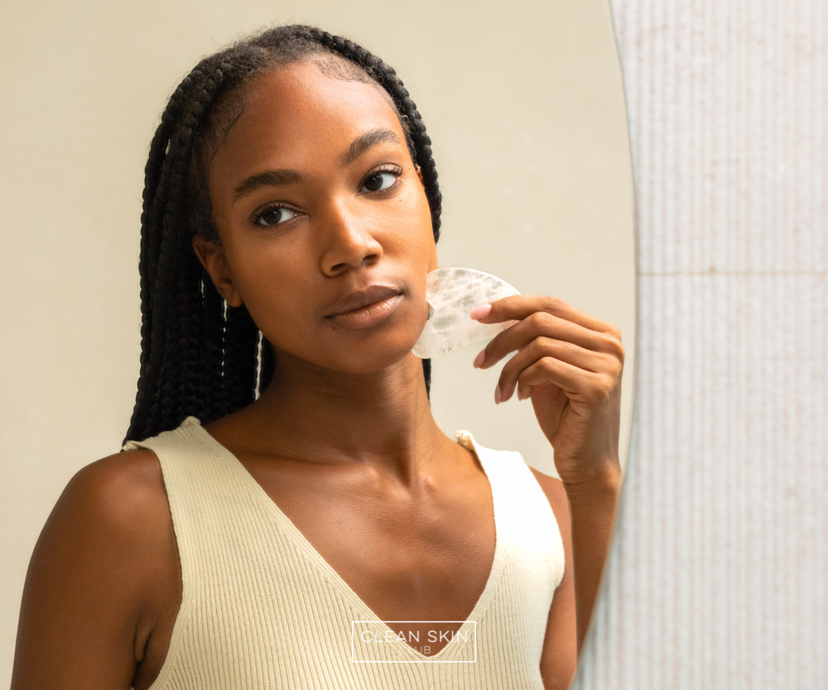 Clean Skin Club - Wholesale Gua Sha Tool - White Quartz Gua Sha Sculpting Stone3