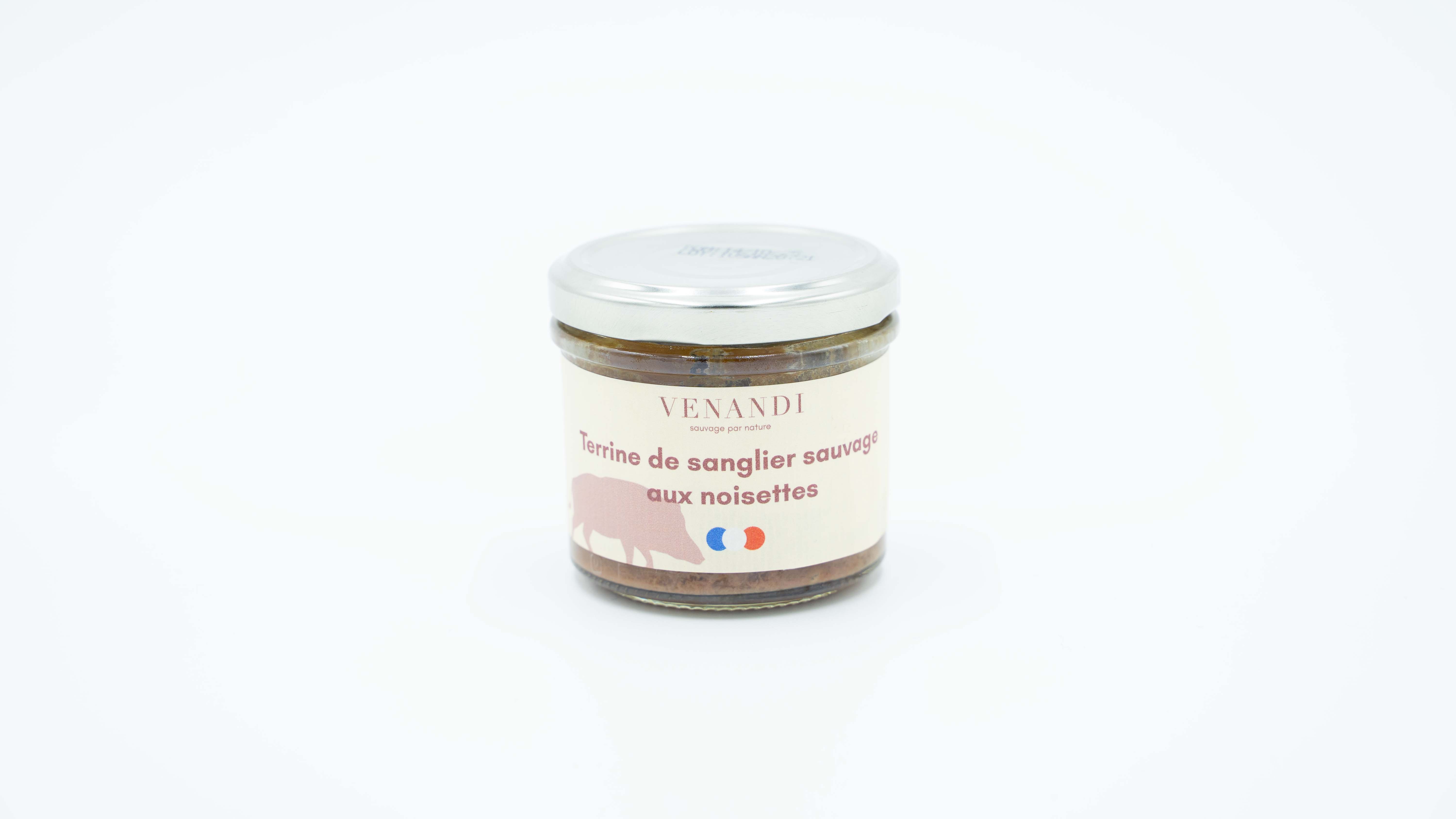 Venandi - Wholesale Preserves - WILD BOAR TERRINE WITH HAZELNUTS (100g)0