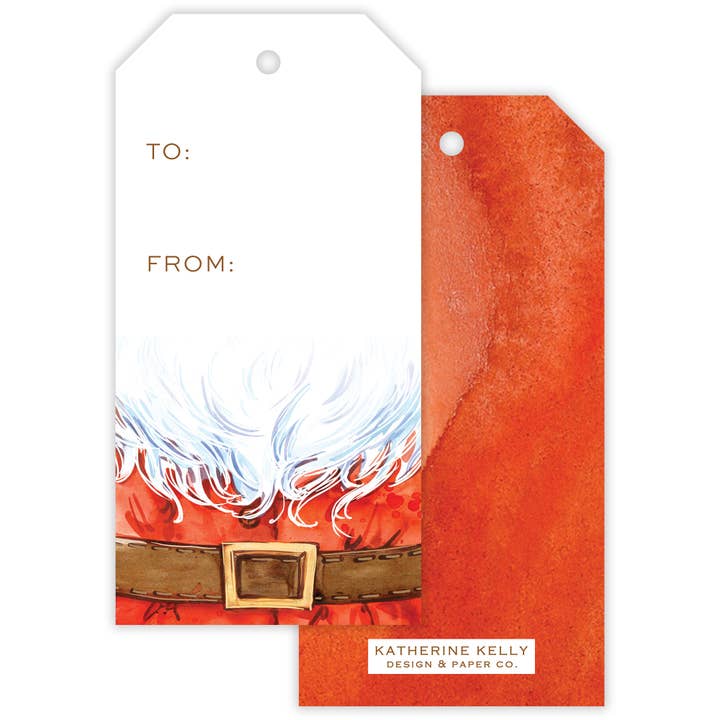 Santa Claus Fill-In Large Gift Tags for wholesale by Katherine Kelly Design