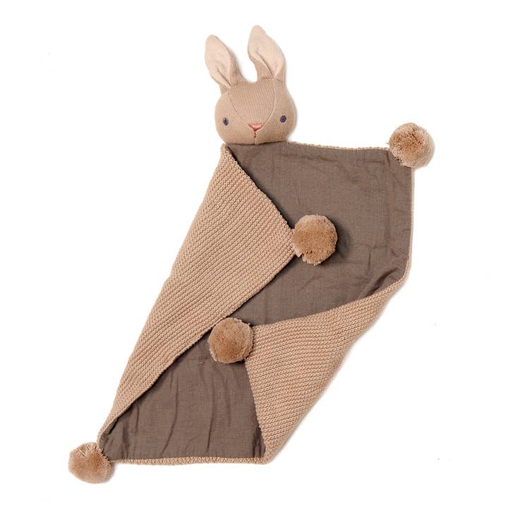 Doudou lapin taupe Baby Threads pour la vente par ThreadBear Design (Ship from Canada)