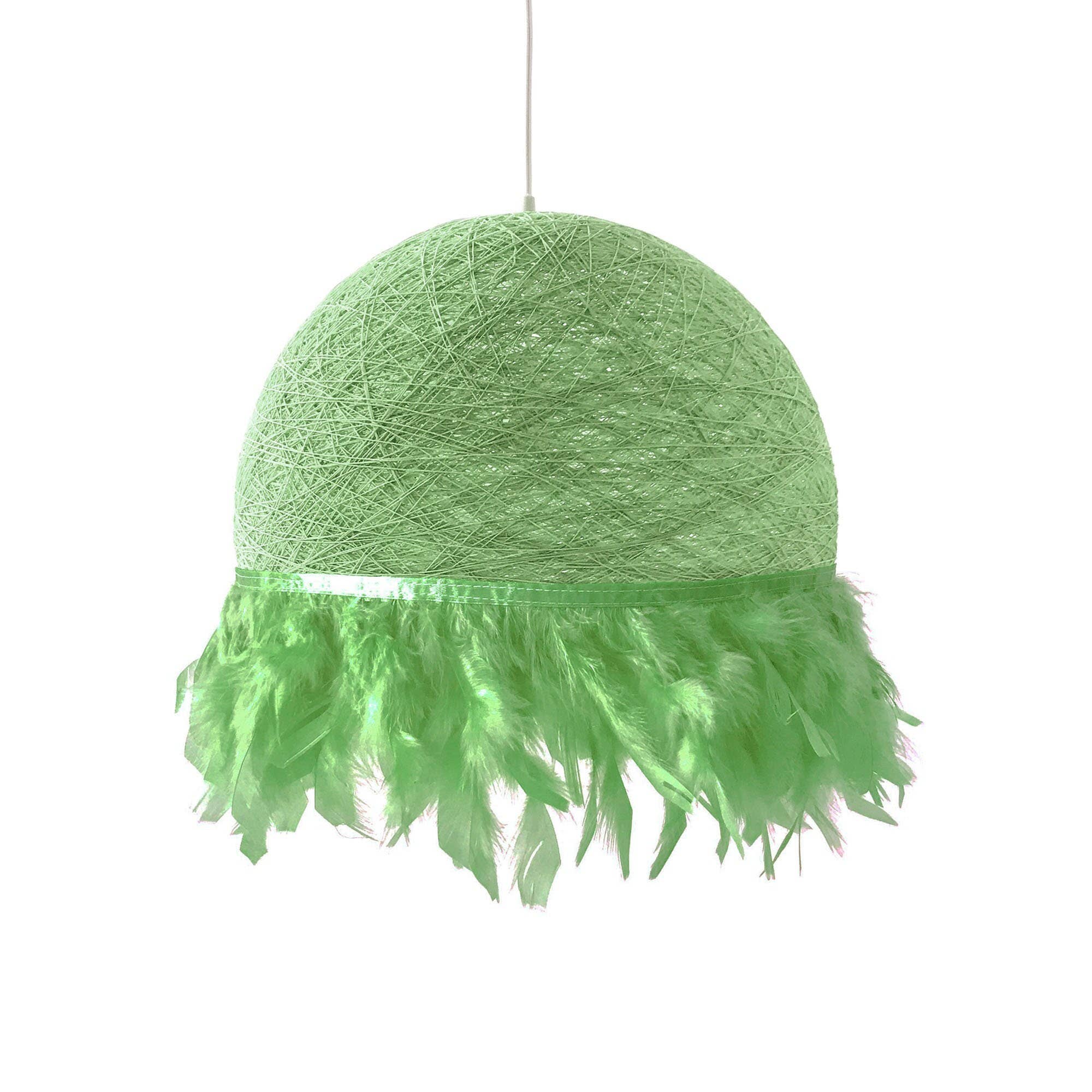 Geometrik Design – Pedra de parede por atacado – Luminária pendente com penas marrons HALF FEATHERS, design nórdico6