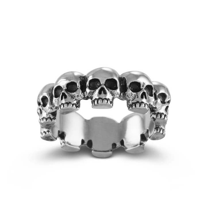 Ring of Skulls - Silver for wholesale by Lost Apostle