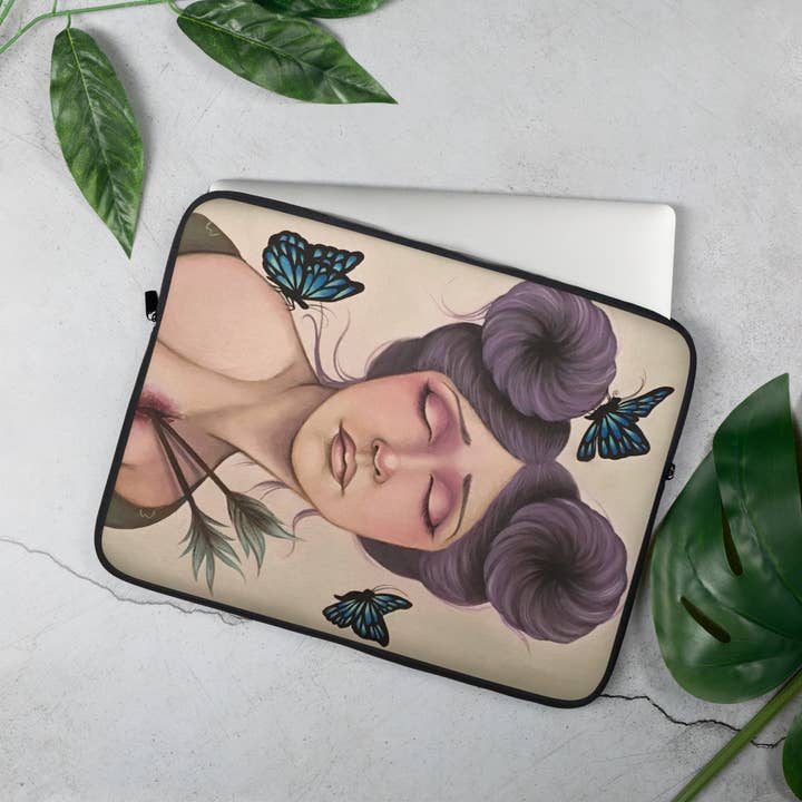 “Metamorphosis” Laptop Sleeve for wholesale by The Art of Francella