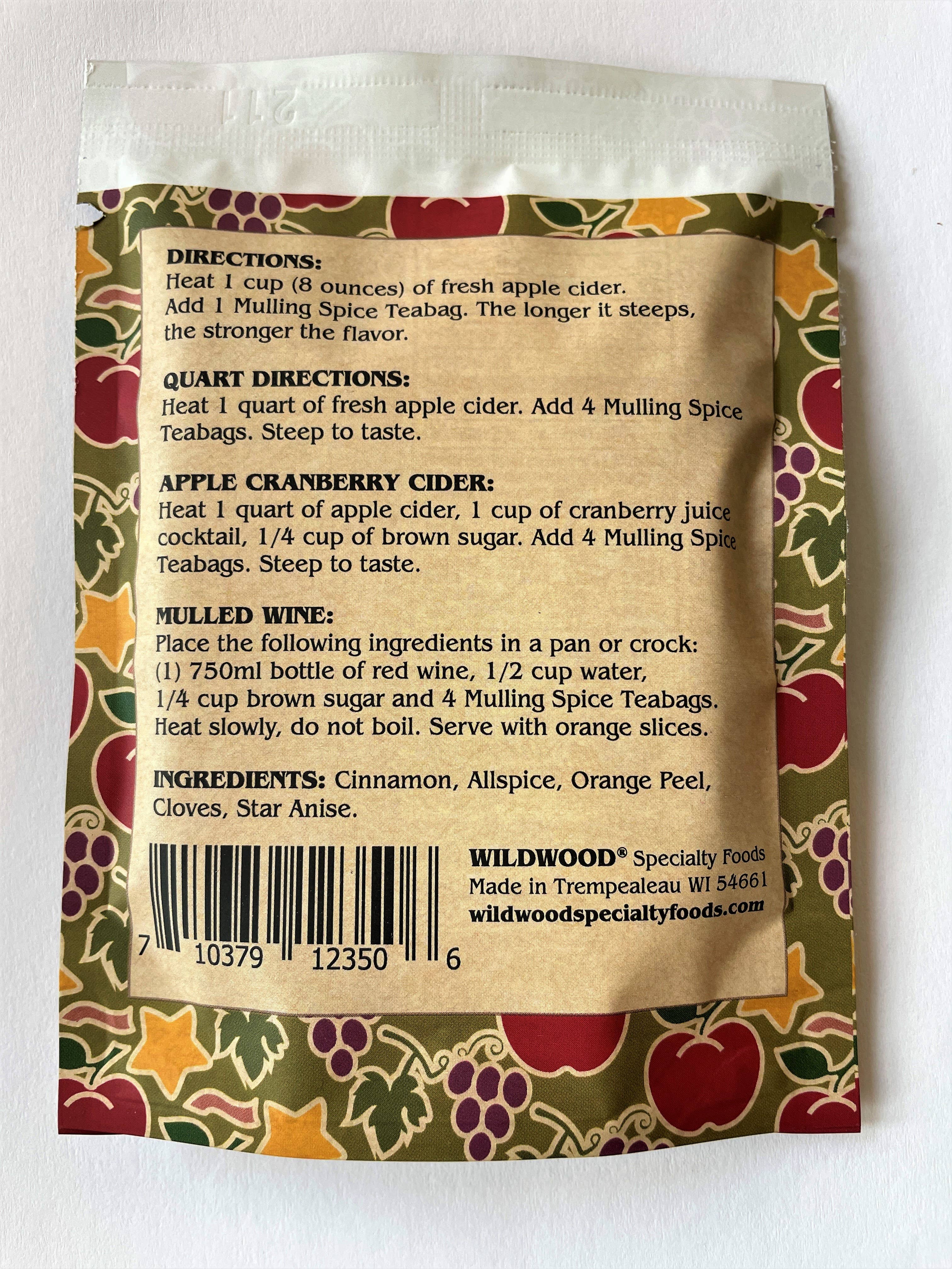 Wholesale 4 Hot Apple Cider Mulling Spice Tea bags for your store Faire