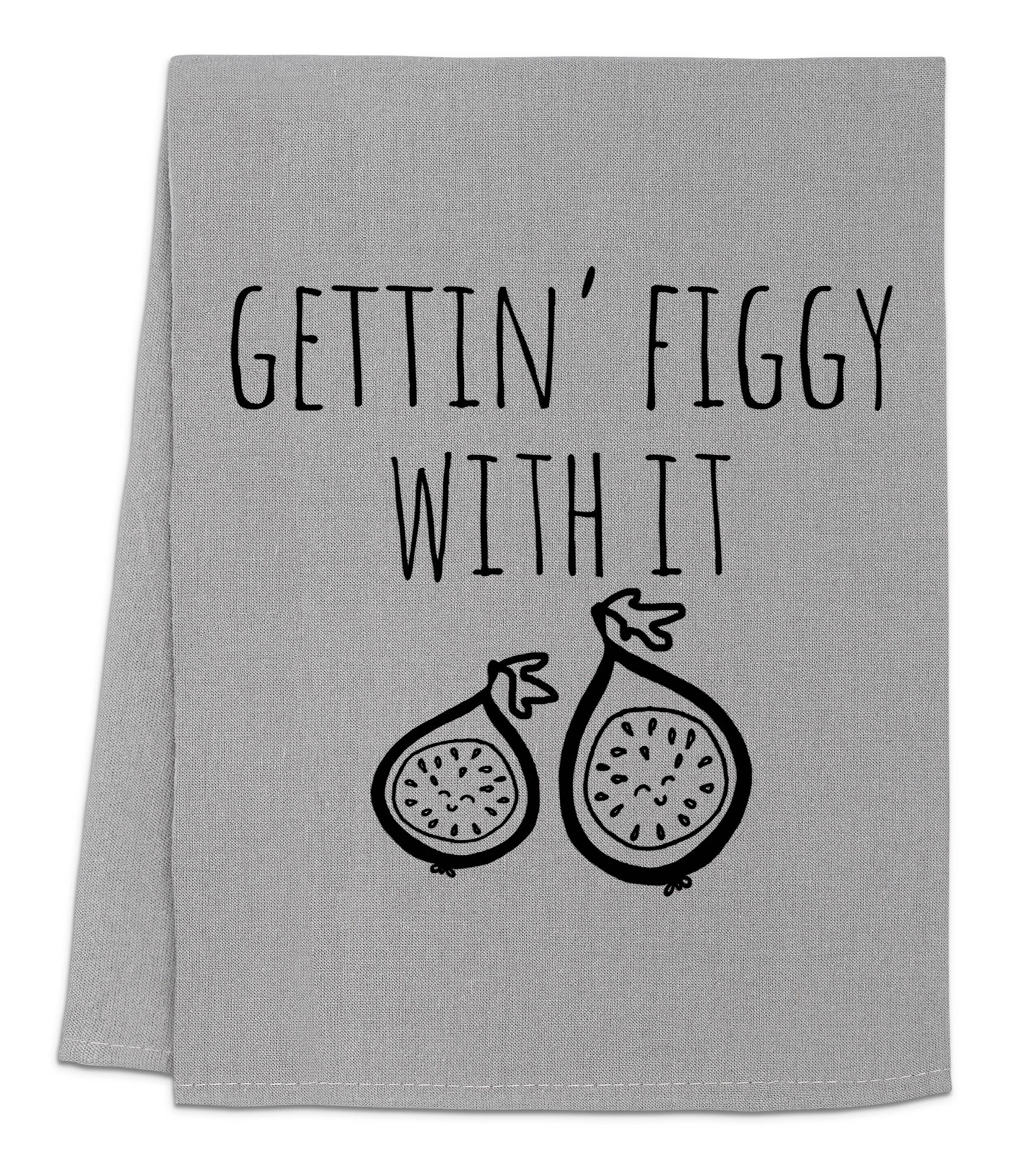 Moonlight Makers - Wholesale Tea Towel - Gettin' Figgy With It - Kitchen Towels 1