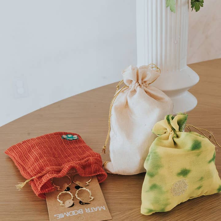 Matr Boomie Fair Trade - Wholesale Gift Bag Set/Pack - Sorpresa Eco Friendly Drawstring Gift Bags - Assorted