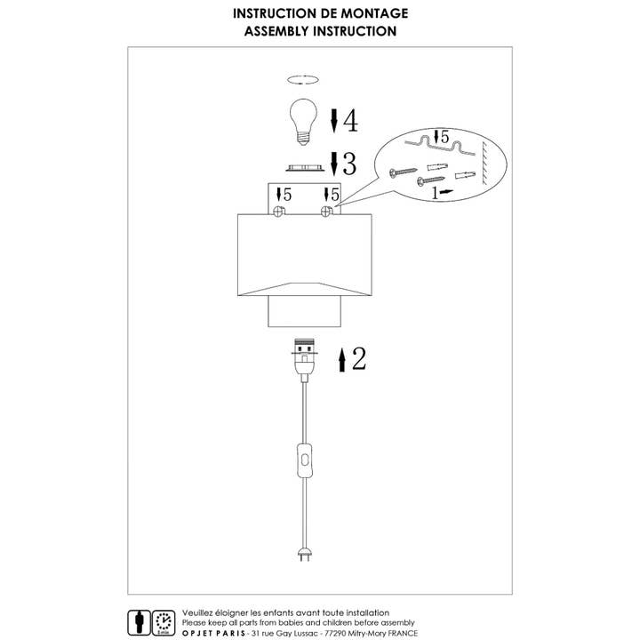 Natural Lampshade for Solar wall light pm linen D24 H30cm for wholesale on Faire1
