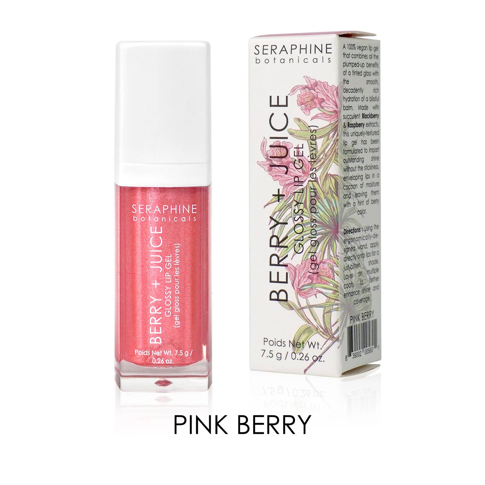 Seraphine Botanicals - Wholesale Lip Gloss - Berry + Juice - 100% Vegan Lip Gel3