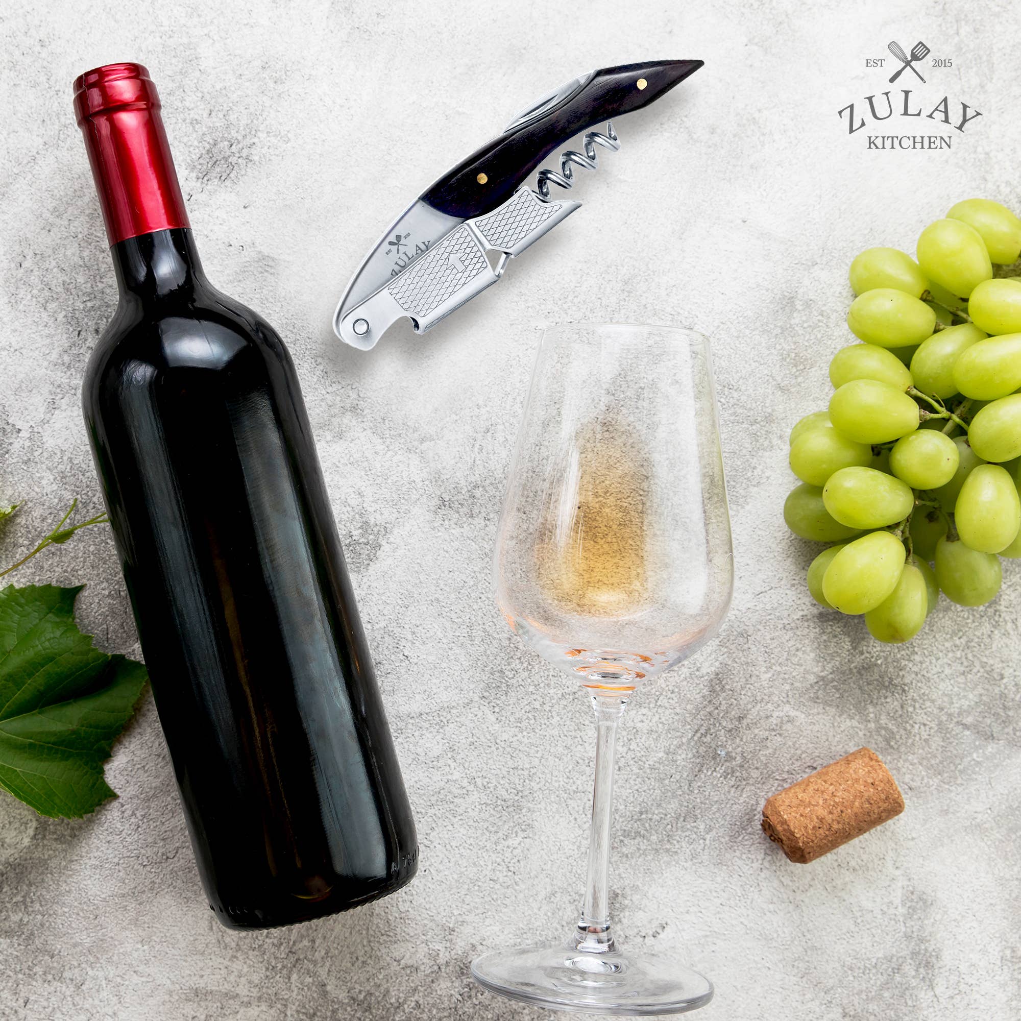 Zulay Kitchen - Wholesale Bottle/Wine Opener - 3-in-1 Waiter Corkscrew Wine Bottle Opener15