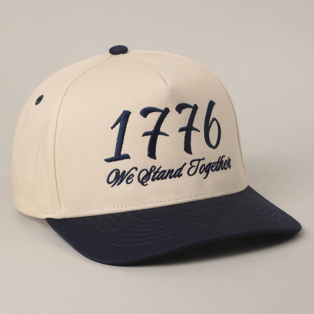 Fashion City - Vente Casquette de camionneur – unisexe - Casquette Trucker Bicolore 1776 We Stand Together13