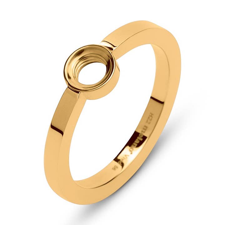 Melano Vive Ring Base Gold 2mm for wholesale by Melano Jewellery