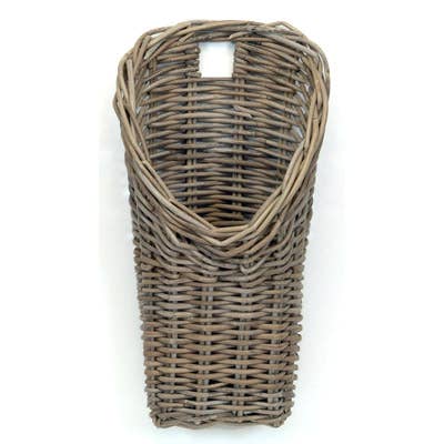 WALL BASKET KUBU GREY for wholesale by Bacon Basketware