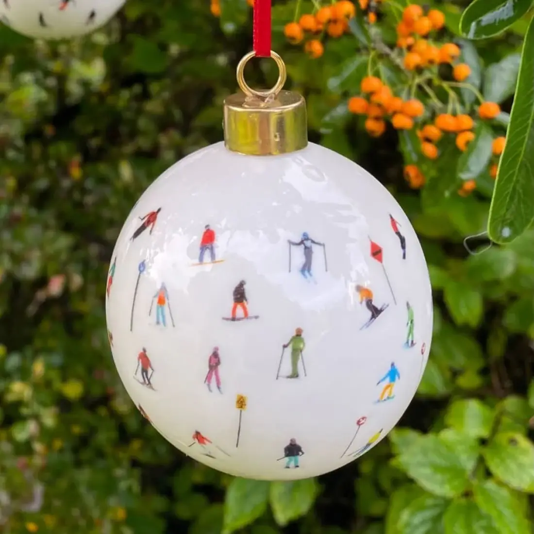 Powderhound - Wholesale Ornament - POWDERHOUND CHRISTMAS ORNAMENT - MARKER SKI1