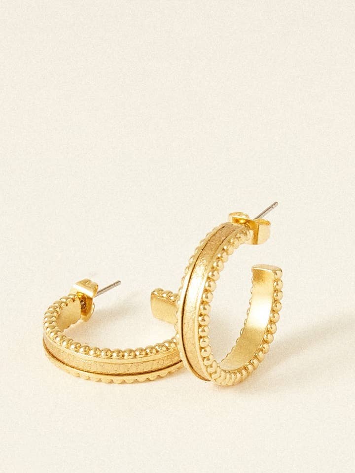 Forgyldte øreringe - Fredag for engroshandel hos FlowersforZoe