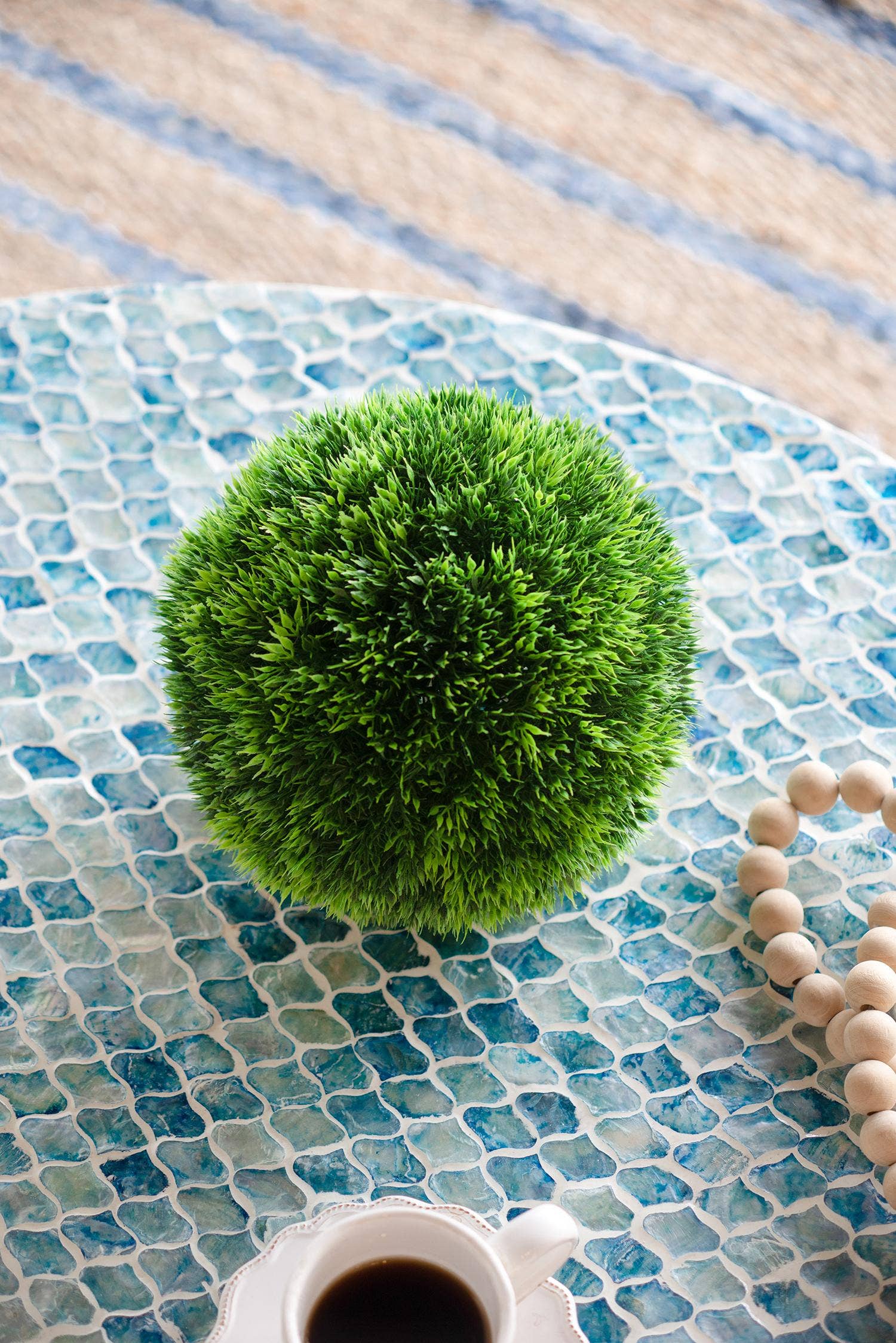 A&B Home Group Inc. - Wholesale Artificial Plant - D7.5" Shorn Grass Ball - Green6