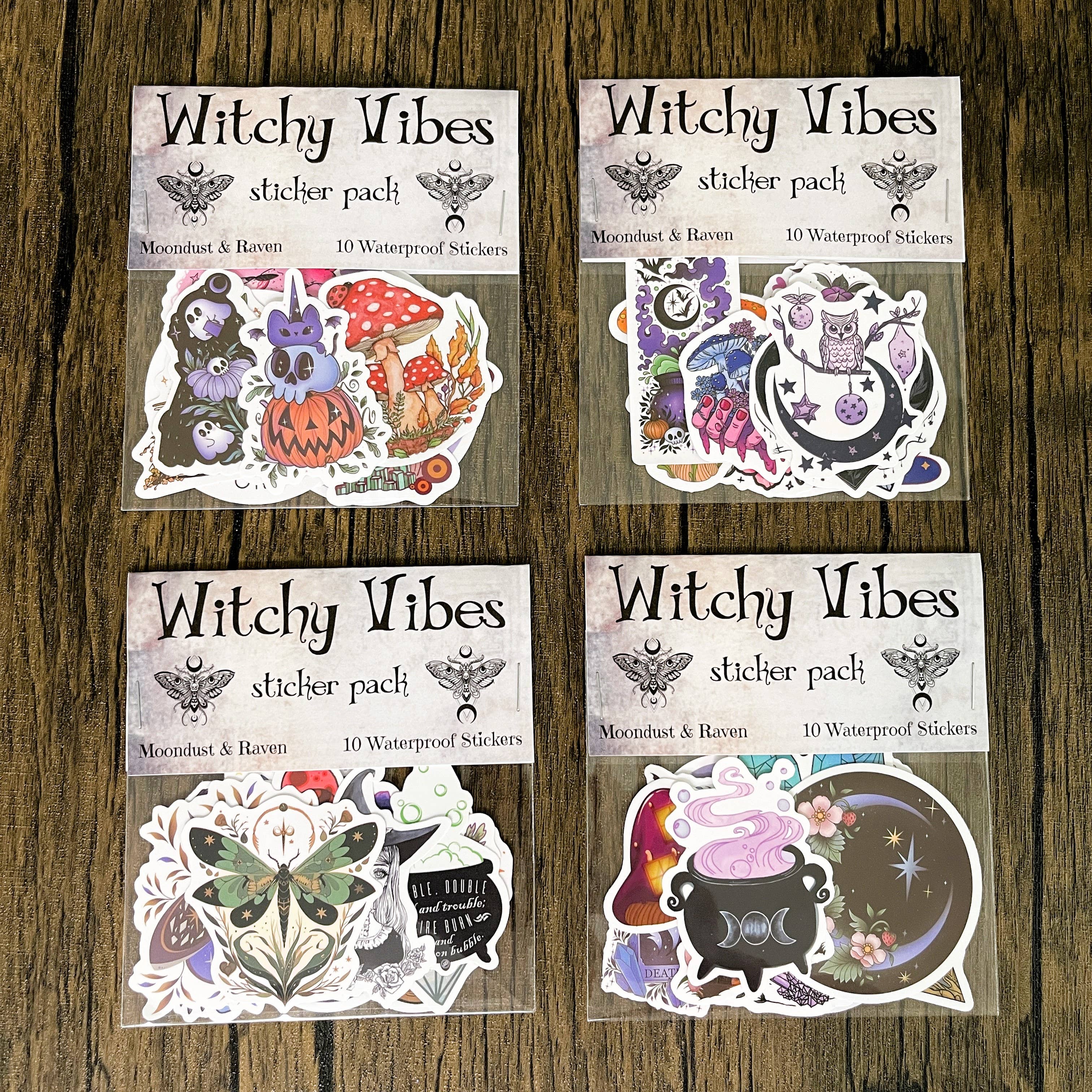 Moondust and Raven - Wholesale Sticker - Witchy Vibes Sticker Packs, Waterproof Witchy Stickers4