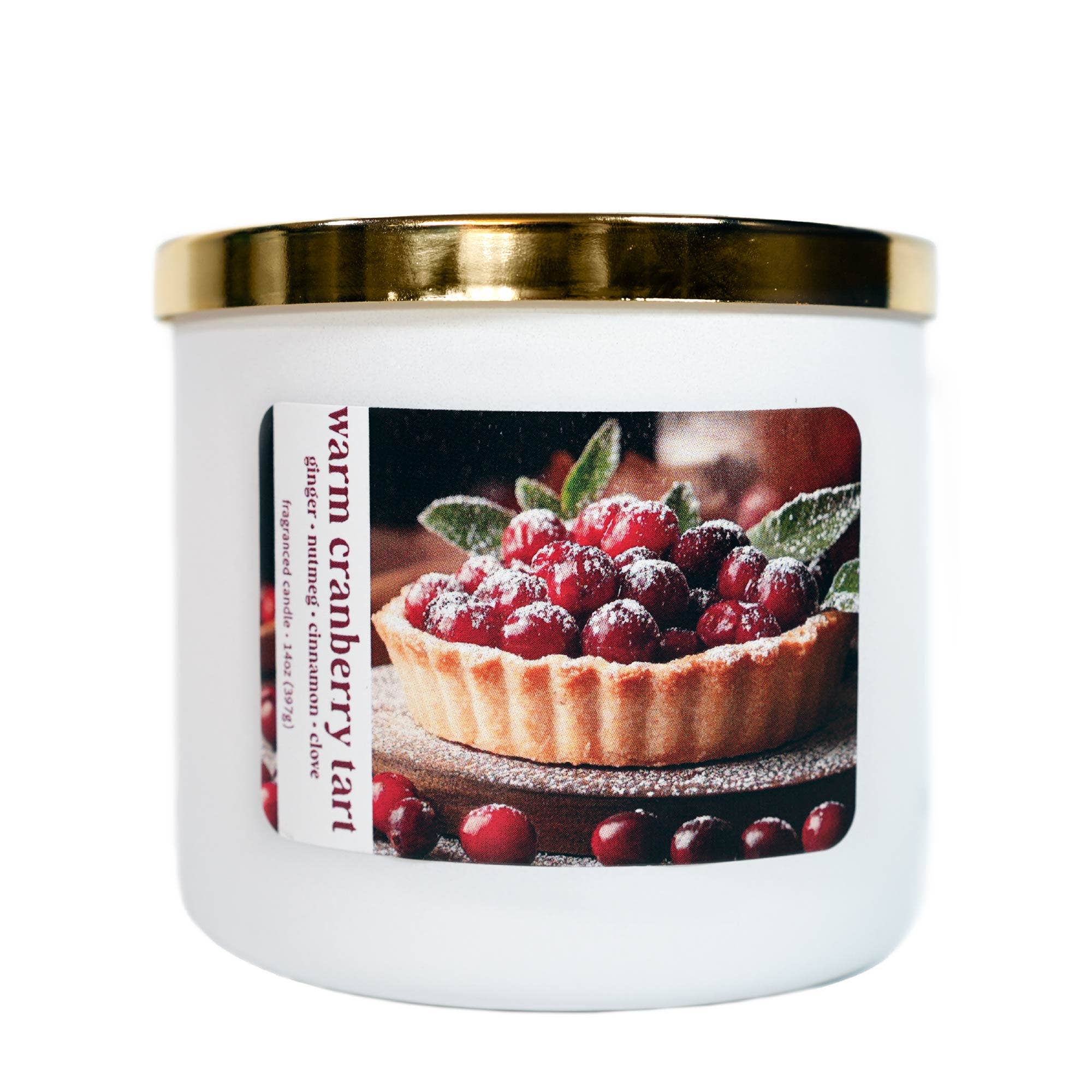 MVP Group International INC - Wholesale Jar/Filled Candle - Warm Cranberry Tart 3-Wick Jar Candle, Soy Blend Wax, 14oz5