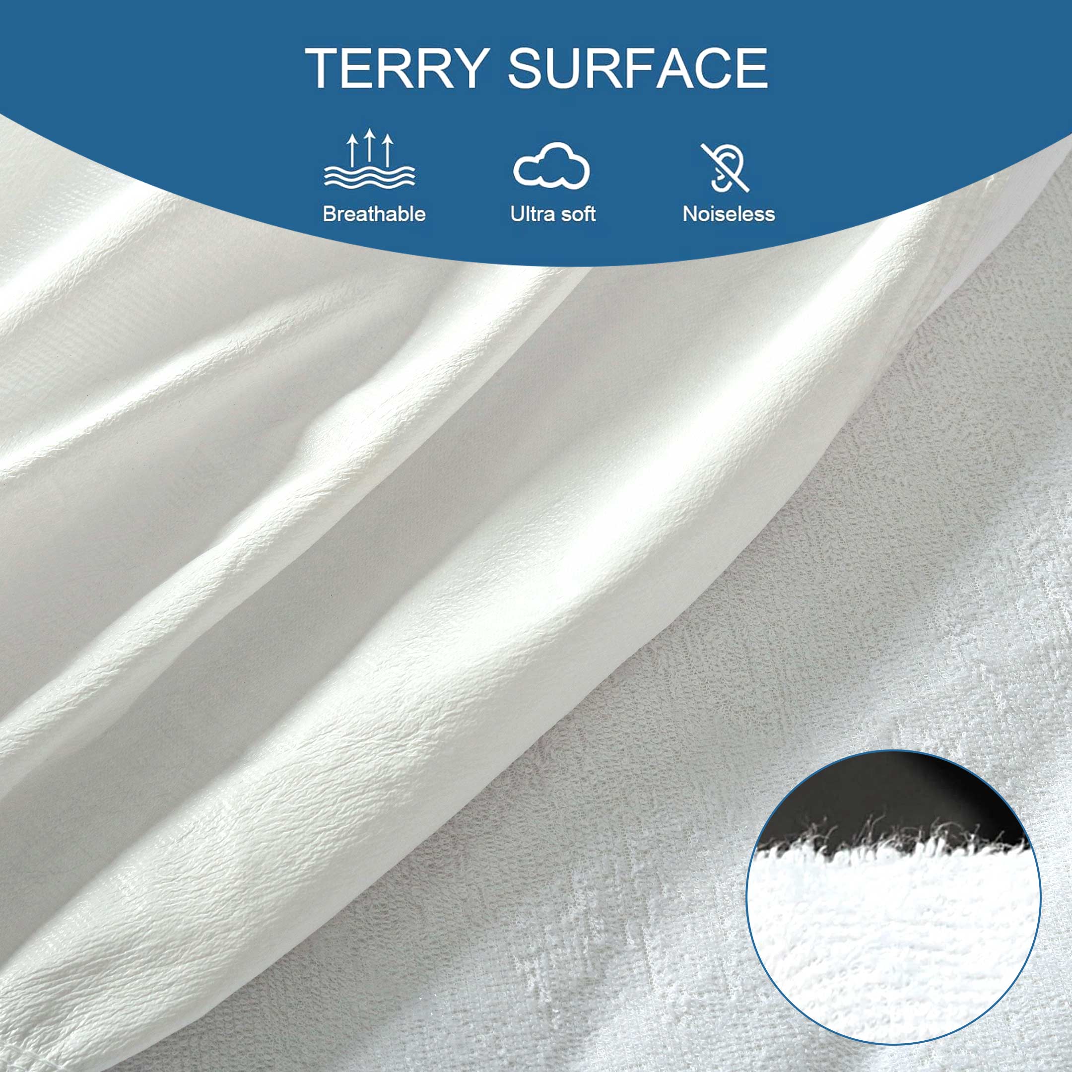 Cotton Passion - Wholesale Mattress Pad/Protector - Waterproof Mattress Protector Cotton Terry Deep Fitted Cover3