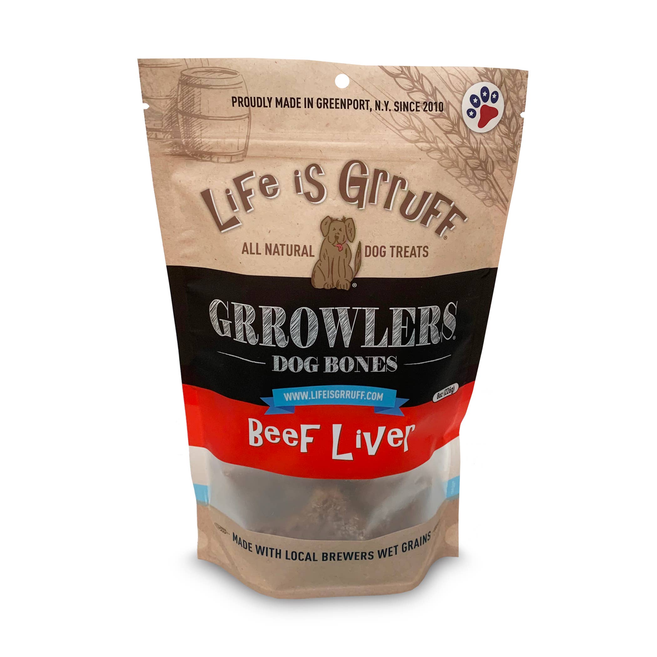 Life is Grruff - Wholesale Pet Treats - Dog - 8 oz Grrowlers Healthy Dog Treats1