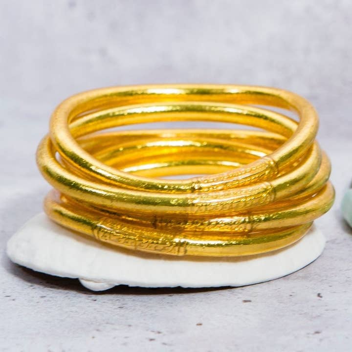 JolieJulie-MaLune-VentiLLo - Wholesale Bangle Bracelet - 1 Genuine Buddhist Bangle Bracelet - Gold Size S0