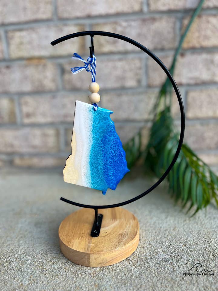 Georgia Beach Ornament for wholesale by NMinnick Designs