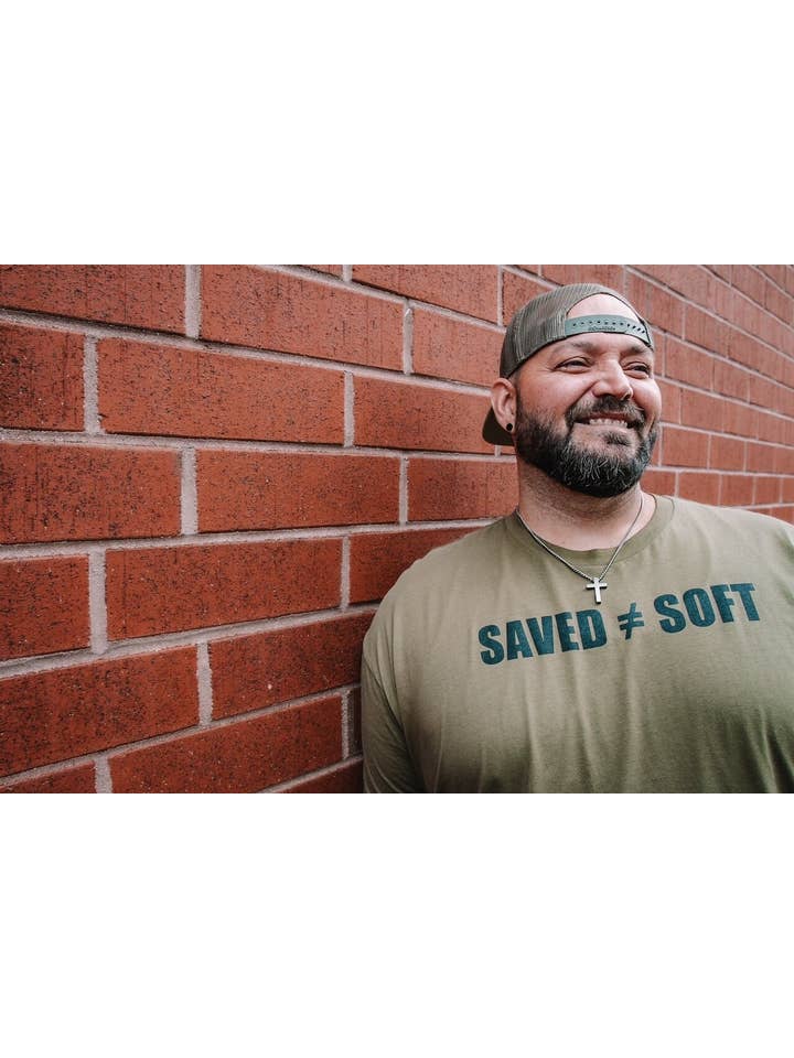 Honey Soul LLC - Wholesale Screen Printed T-Shirt - Men's - Saved Not Soft Graphic Tshirt2