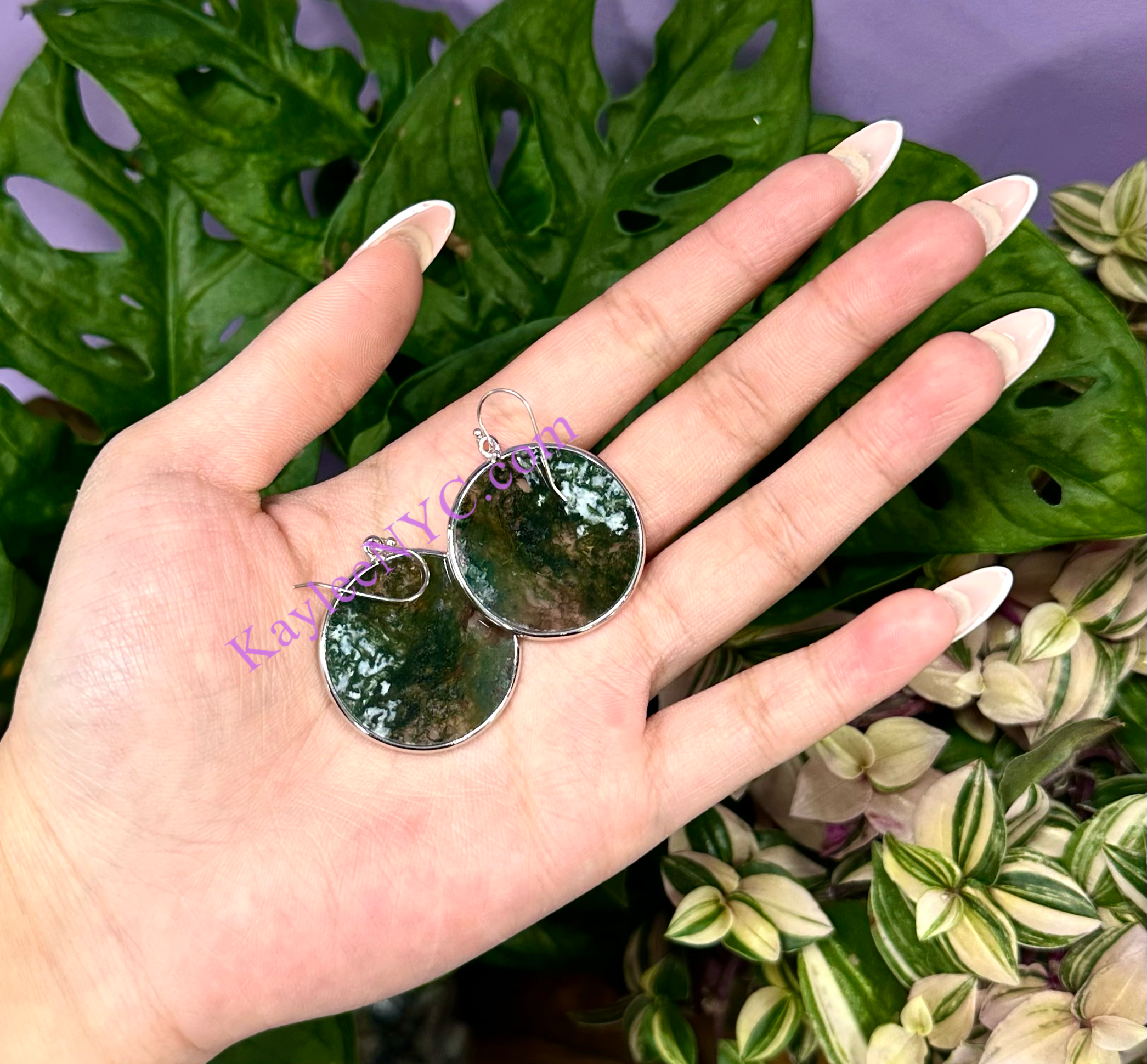 KayleeNYC - Wholesale Dangle Earrings - Natural Crystal Sterling Silver Dangling Earring6