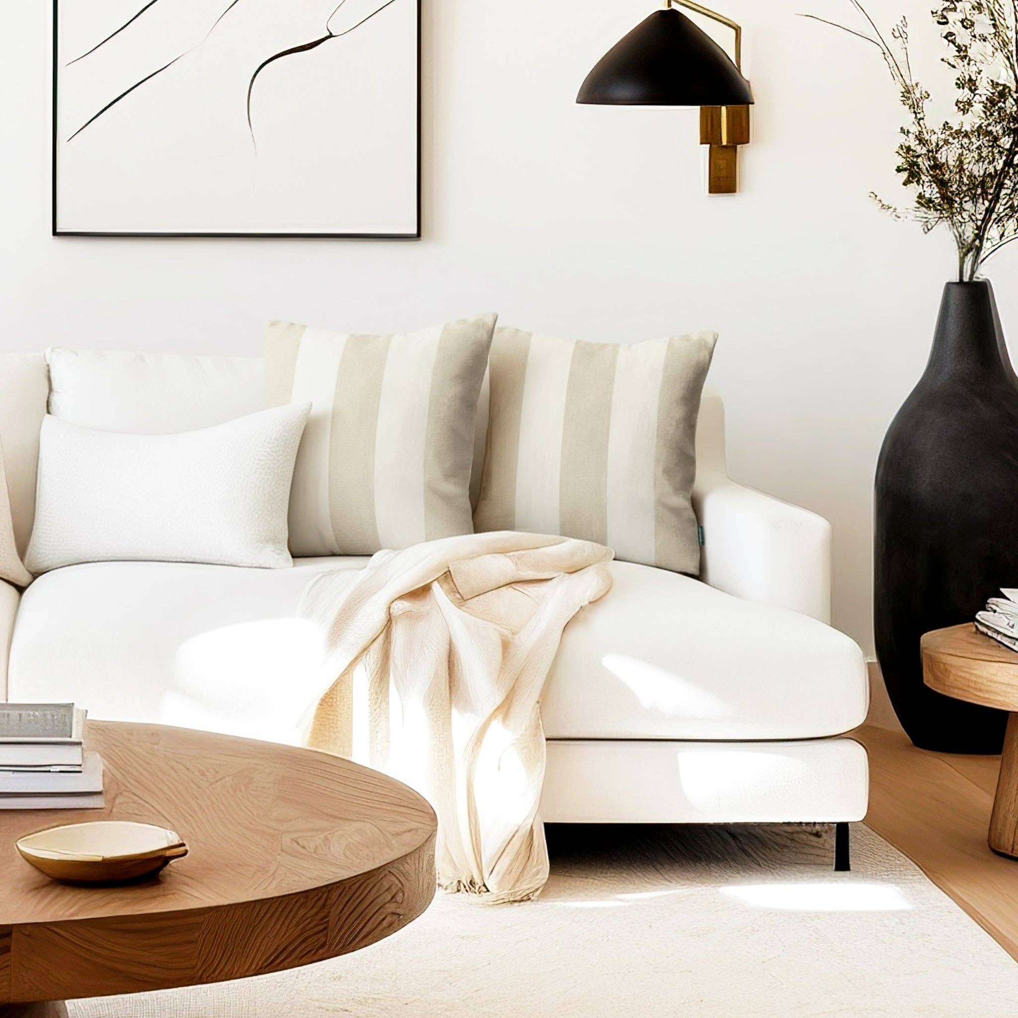 Coussinyet - Wholesale Pet Bed - Dog - Annecy Striped Dog Pillow Sand1