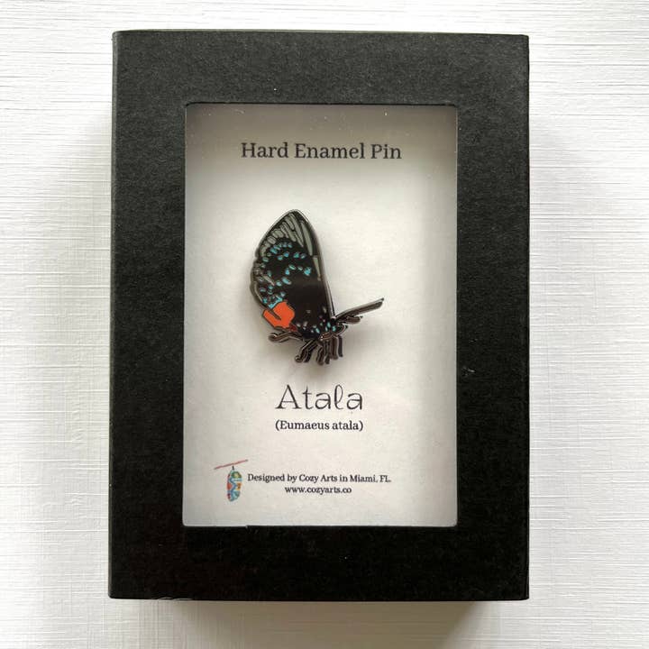 Atala Enamel Pin for wholesale by Cozy Arts