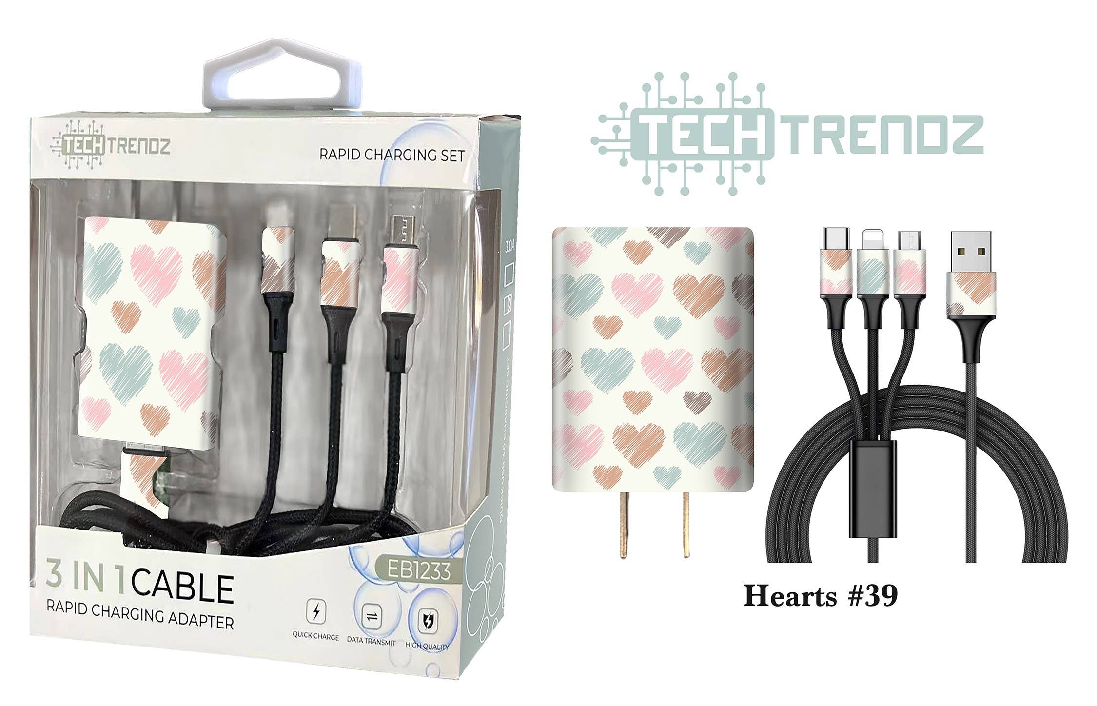 Tech Trendz – wholesale Charging cable – Quick Charging All In One Set26