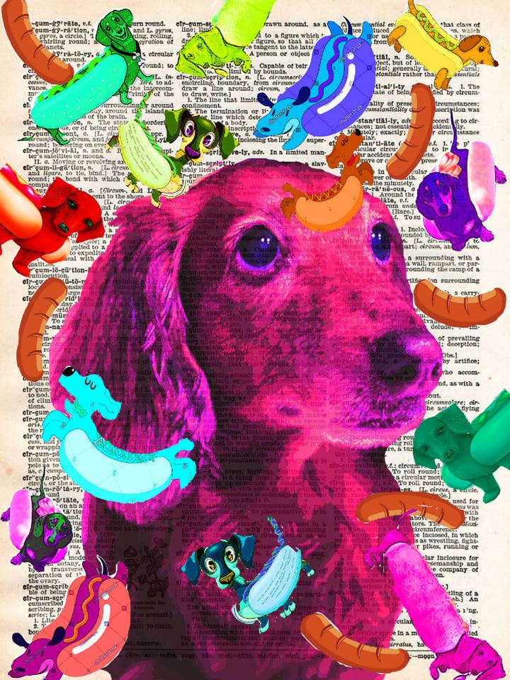 STAMPA HOT DOG per la vendita all'ingrosso da parte di ARTNWORDZ LLC