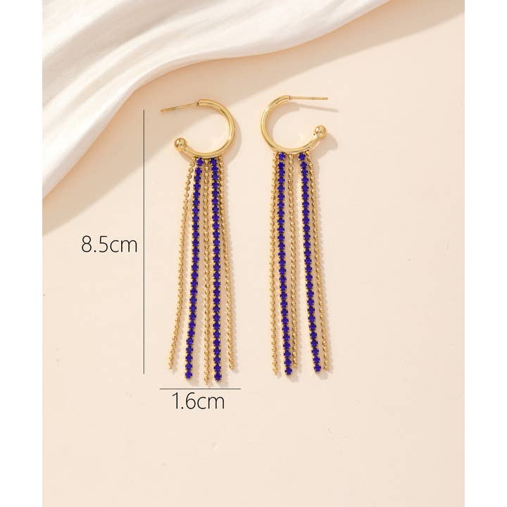 Blossom bijoux - Vente Boucles d'oreilles pendantes - Boucles d'oreilles Clou Acier 24BOA0232