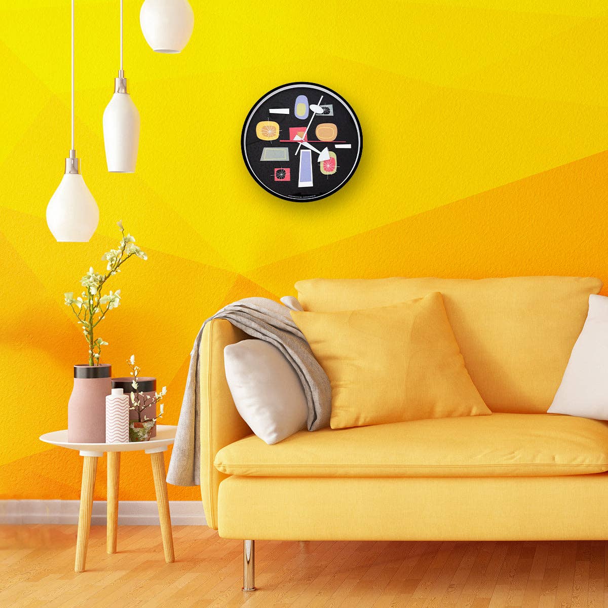 Destination PSP - Wholesale Wall Clock - Atomic Design Wall Clock - Black1