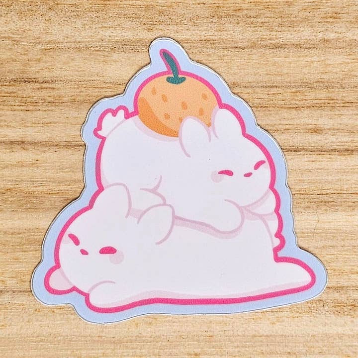 Lokimeku - Wholesale Sticker - Mochi Rabbits Small Sticker0