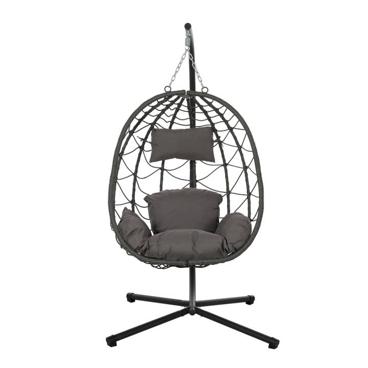 39F Inc. - Wholesale Egg Chair - Egg Chair with Stand, Indoor/Outdoor Wicker Swing Chair