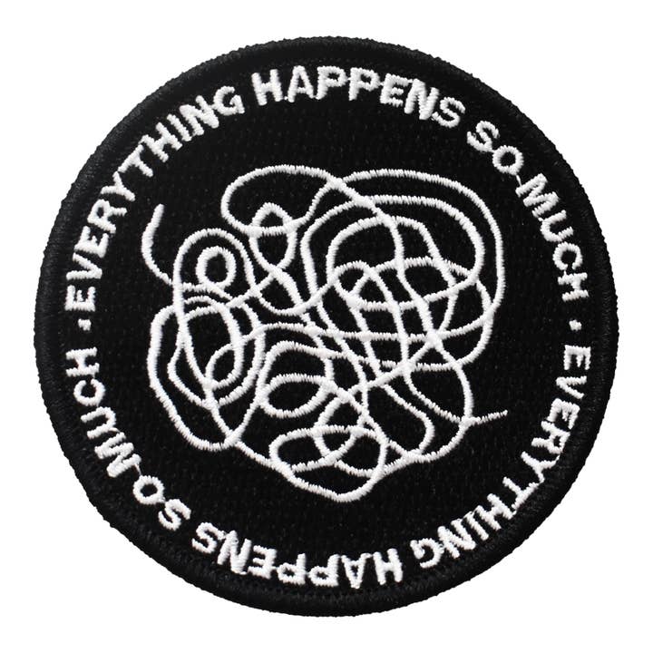 Everything Happens So Much (Iron-On Patch) for wholesale by Retrograde Supply Co.