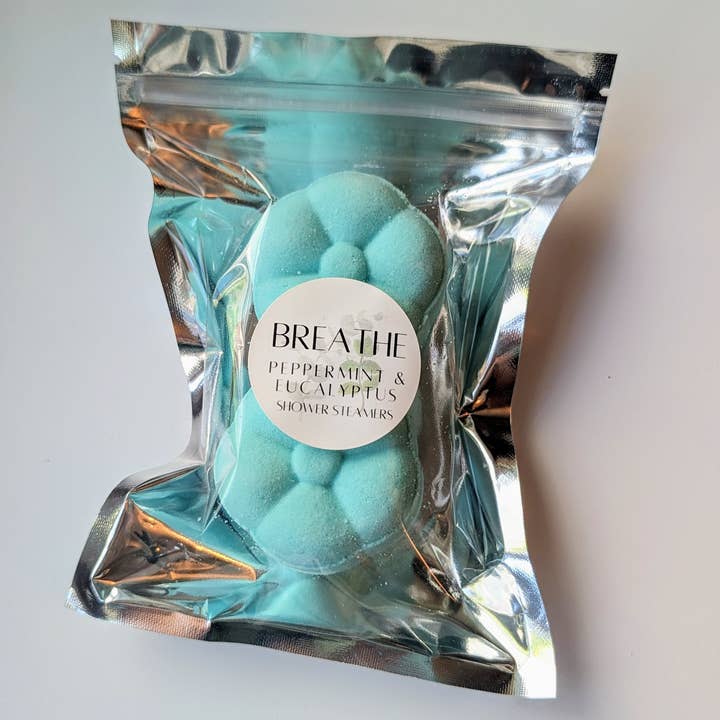Beachy Bubbles Bath Co - Wholesale Shower Steamer/Bomb - Breathe Shower Steamers3