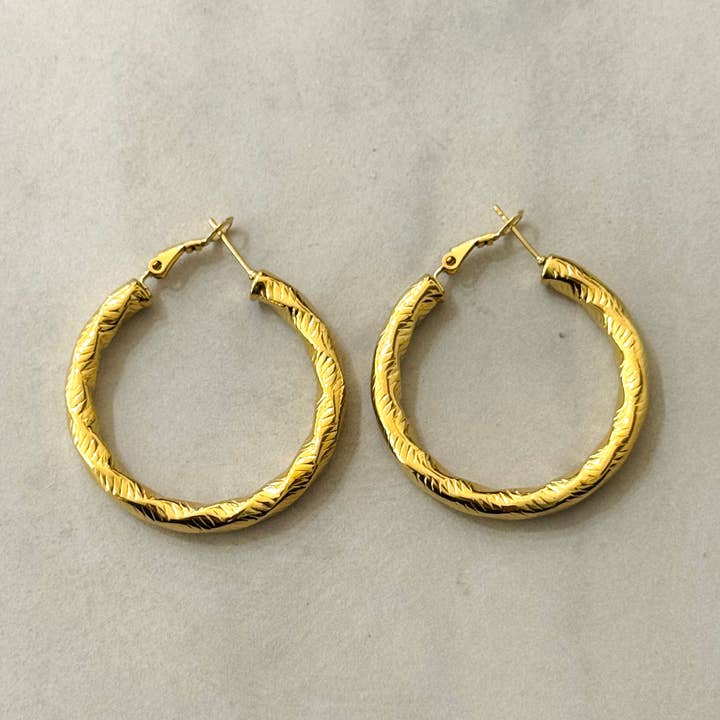 Cassette Barcelona - Wholesale Hoop Earrings - Tikiri Hoop Earrings0