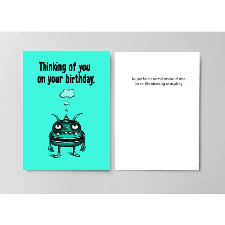 Bald Guy Greetings - Wholesale Birthday Card - Thinking of You on Your Birthday (Original Line)