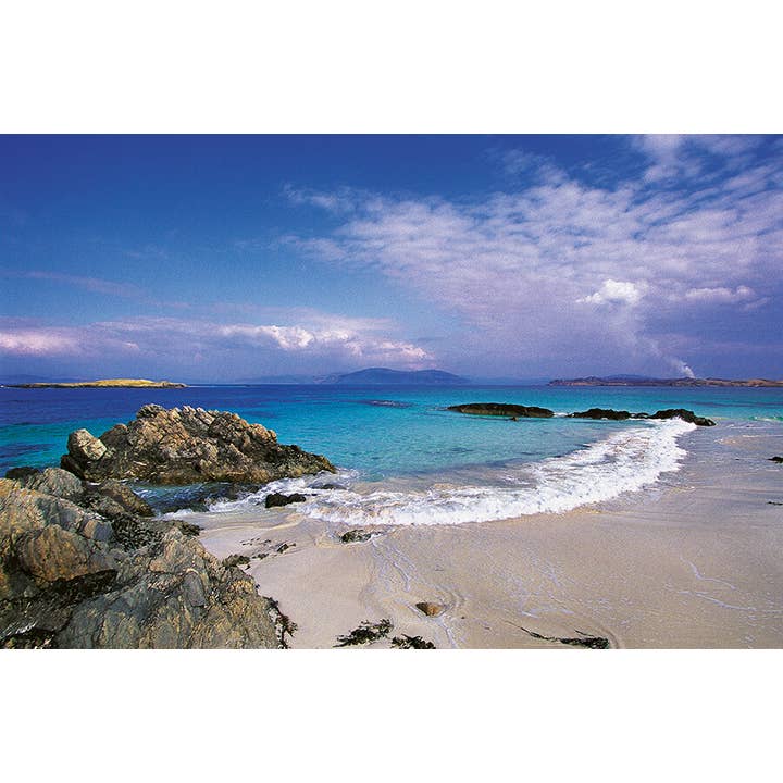 Cartolina grande turchese e bianca per la vendita all'ingrosso da parte di Island Blue Publishing