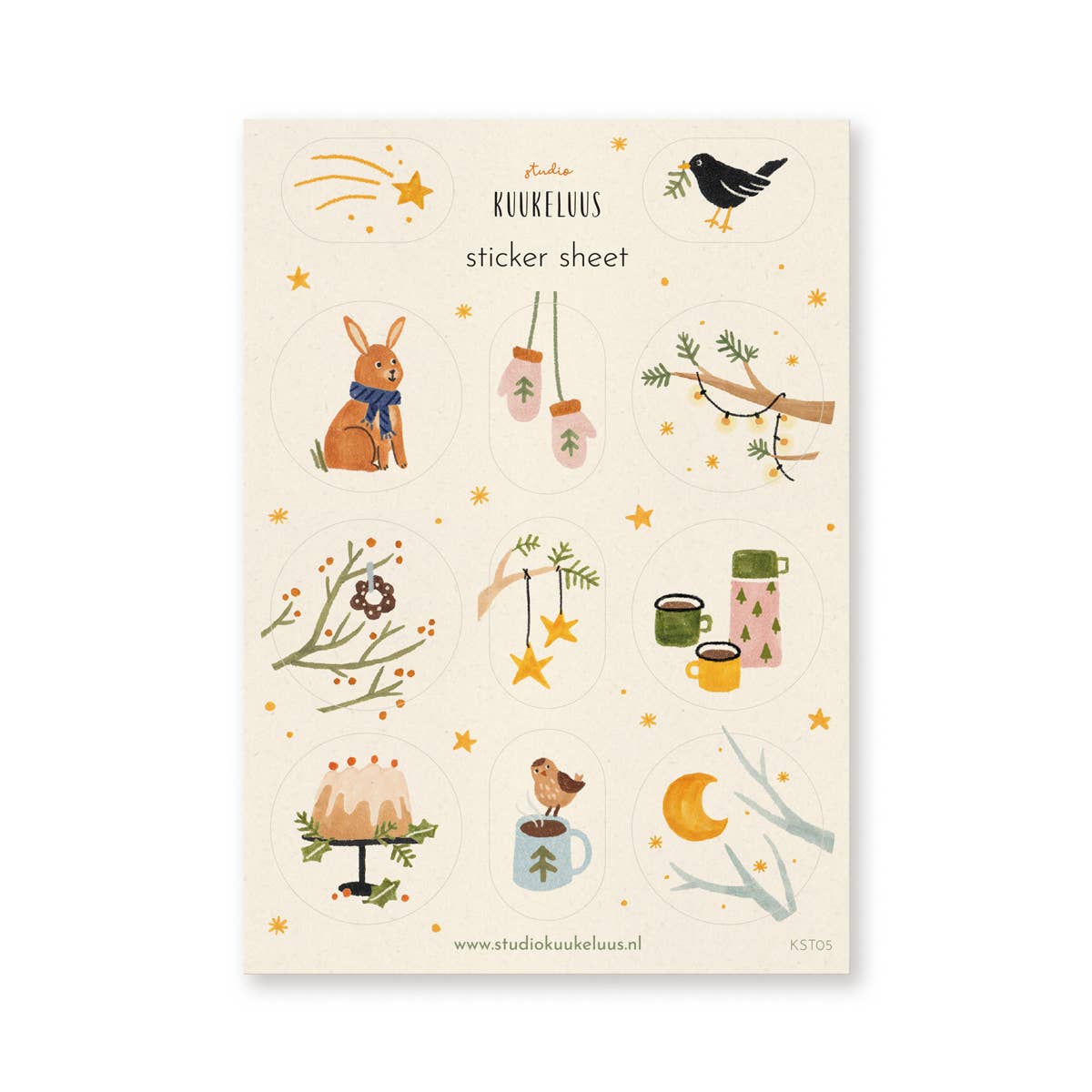 Studio Kuukeluus - Wholesale Sticker - Sticker Sheet Winter2