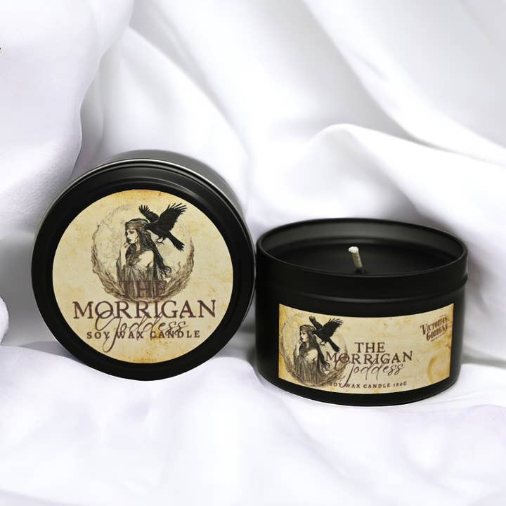 Victorian Goddess - Wholesale Jar/filled candle - The Morrigan Goddess Candle