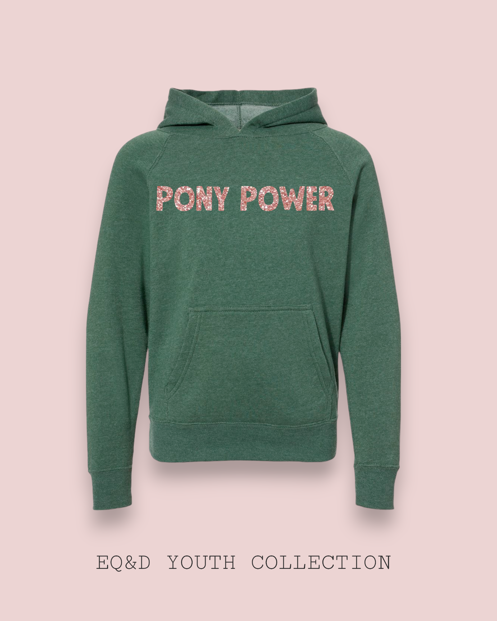 Equine & Design, LLC - Wholesale Hoodie - Kids - YOUTH PONY POWER HOODIE2