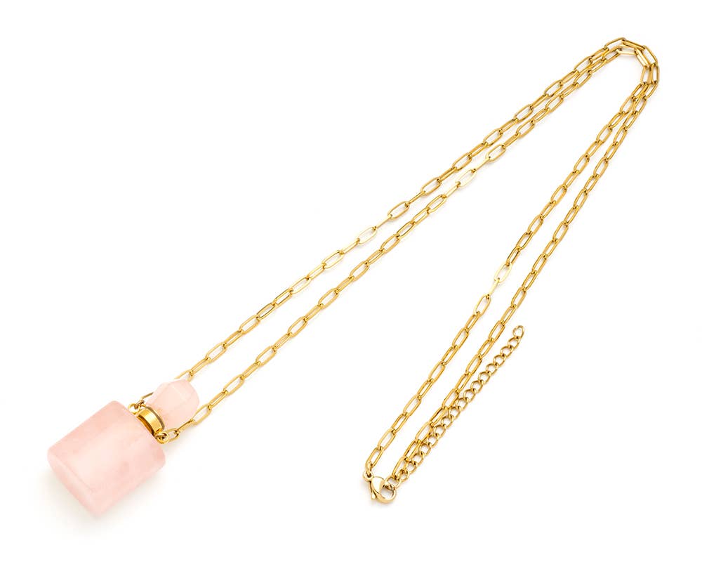 Bijoux 7bis - Wholesale Pendant/Charm Necklace - Steel Necklace Rectangle Perfume Bottle4