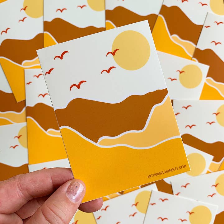 70s Beach sticker for wholesale by Arthur's Plaid Pants