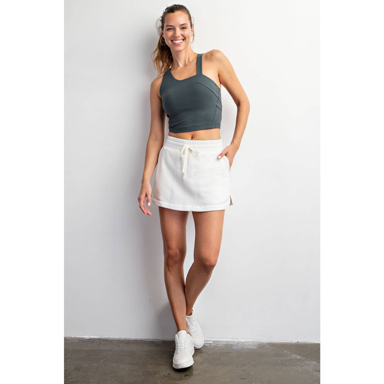 Rae Mode - Wholesale Broekrok - Dames - FRENCH TERRY KORTE ROK27