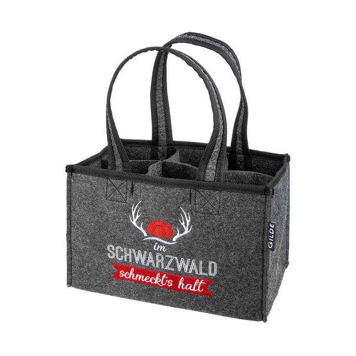 Garrafas de feltro.” Floresta Negra” VE 6 por atacado de Gilde Handwerk Macrander GmbH & Co. KG