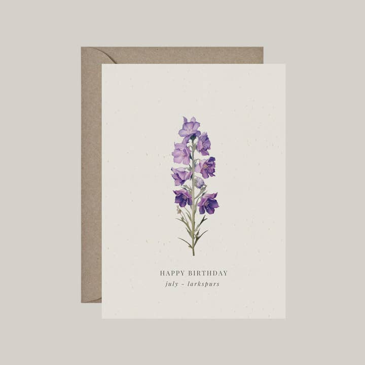 De Papierboetiek - Wholesale Birthday Card - Birth flowers | 12 birthday cards with envelope9