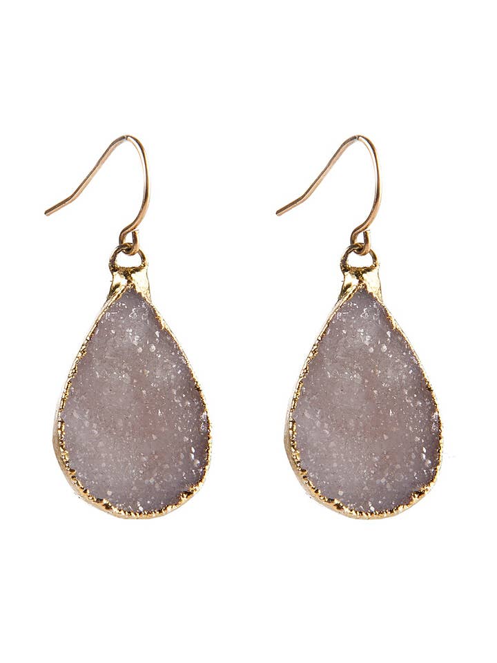 Pendientes Druzy Teardrop para venta al por mayor de Mickey Lynn