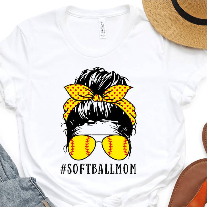 Maman de softball - Transfert DTF de softball pour la vente par Nashville Design House